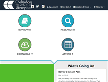 Tablet Screenshot of cheltenhamlibraries.org